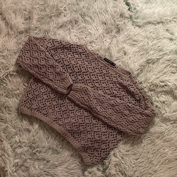 Cute Knit dark turquoise sweater top - Picture 2 of 5